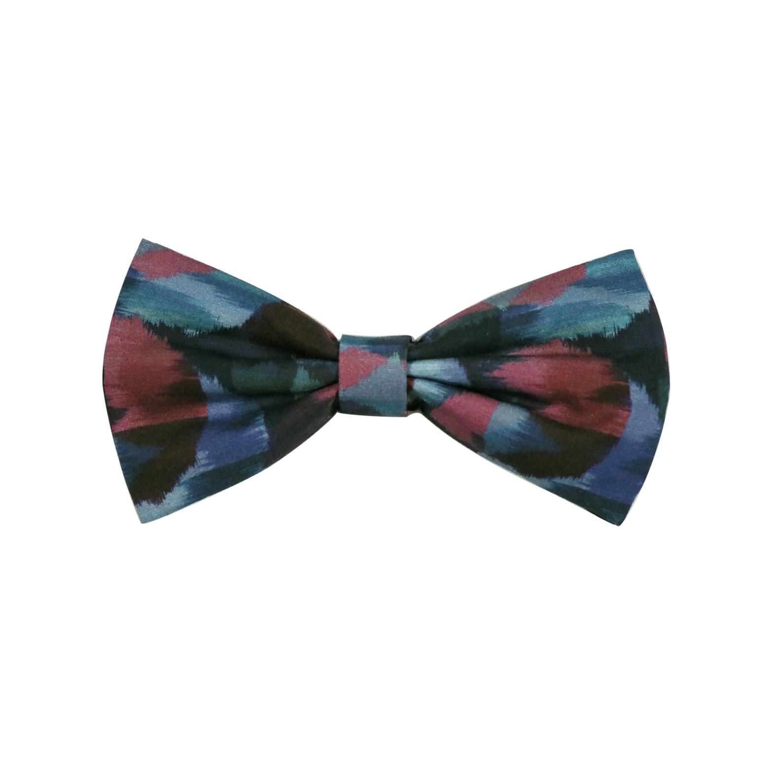 Parisian With Liberty Ikat Night Dean Band Pre-Tied Bow